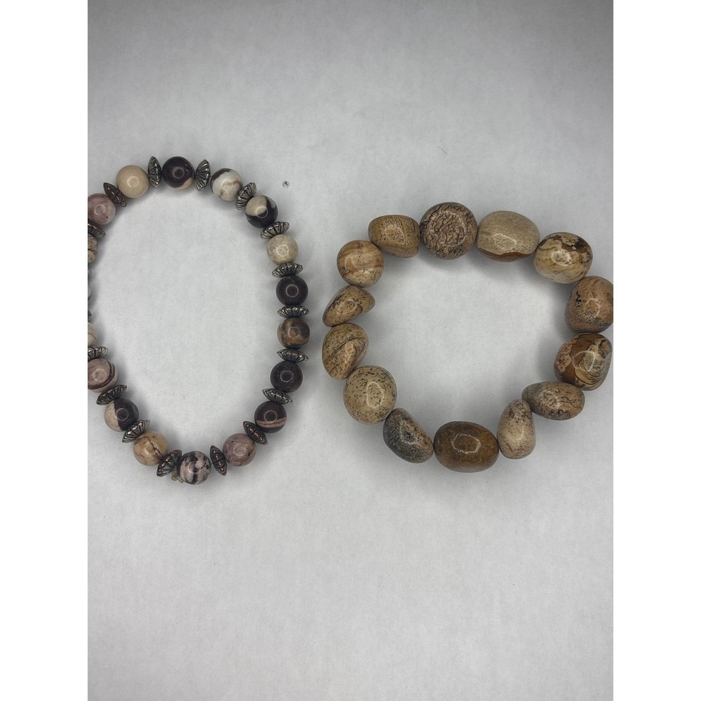 Jasper Stone beaded Bracelets Set Stretch Bracelet Bohemian‎ Jewelry Fashion